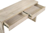 Rickman - 2-Drawer Wood Entryway Console Table - White Washed by CoasterEssence | Bel Furniture