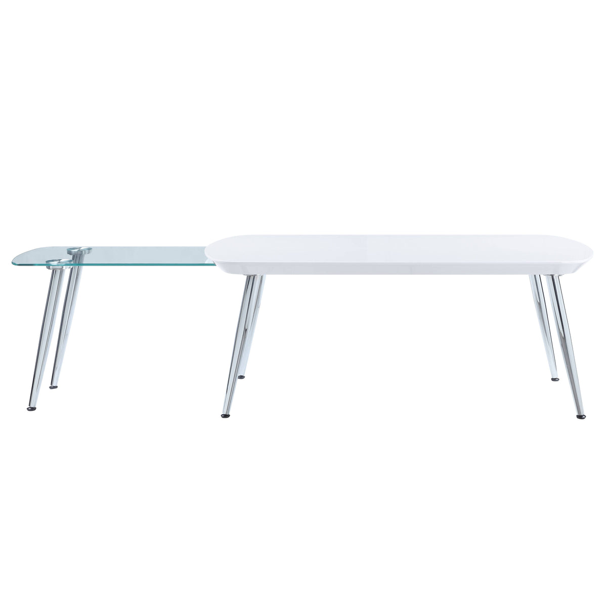 Patina - Coffee Table - White / Chrome by Urban Nest | Bel Furniture