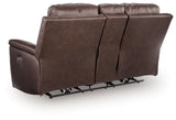 Bleckley - Power Reclining Loveseat With Console / Adjustable Headrest