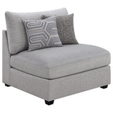 Cambria - 4 Piece Upholstered Modular Sectional Sofa - Gray by CoasterElevations | Bel Furniture