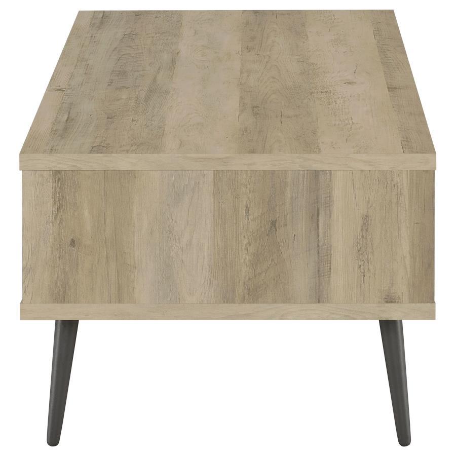 Welsh - 1-Drawer Engineered Wood Coffee Table Antique Pine - Distressed Pine by Coaster Fine Furniture | Bel Furniture