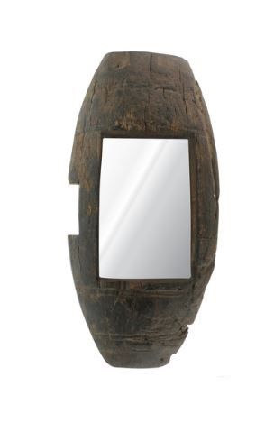 Reclaimed Wood Wall Mirror - Silver