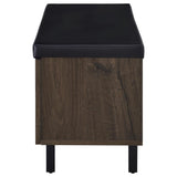 Brixton - 2-Door Padded Entryway Shoe Storage Bench by Coaster Fine Furniture | Bel Furniture