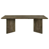 Tyler - Solid Wood Dining Table - Mango Brown by Coaster Fine Furniture | Bel Furniture