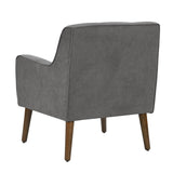 Ryder - Mid Century Modern Woven Fabric Tufted Armchair by Lilola Home | Bel Furniture