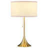 Elmira - Drum Shade Metal Lamp Gold Table Lamps by Coaster Fine Furniture | Bel Furniture