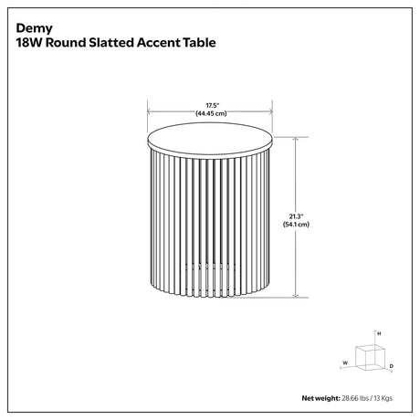 Demy - Handcrafted Metal Accent Table - view 10