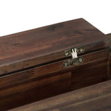 Monroe - Desk - Distressed Charcoal Brown by Simpli-Home | Bel Furniture