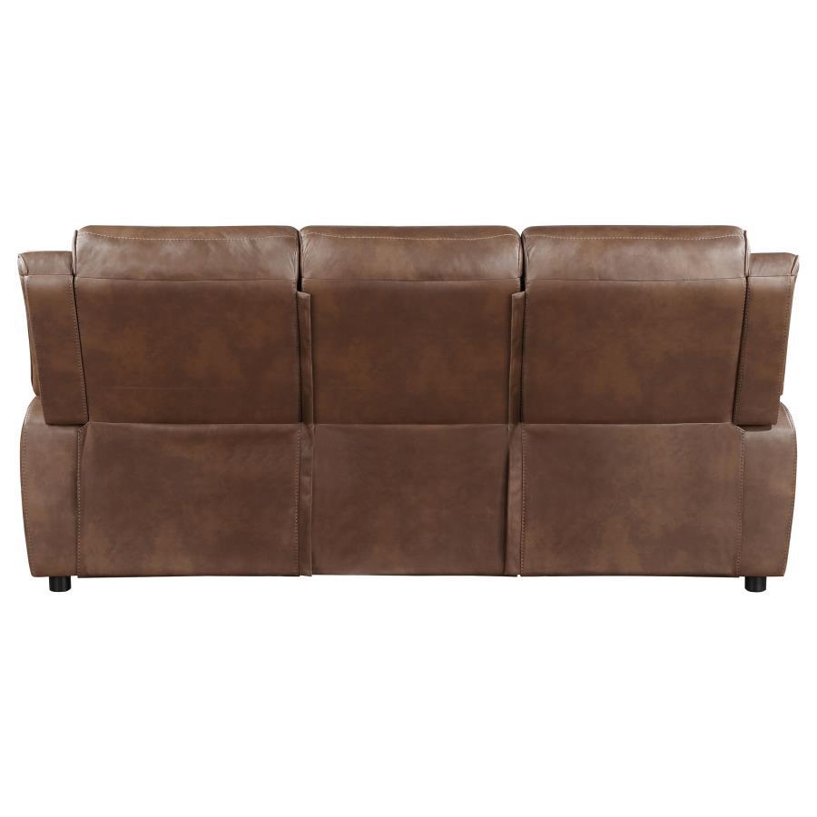 Ellington - Upholstered Padded Arm Sofa - Dark Brown by Coaster Fine Furniture | Bel Furniture