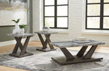 Bensonale - Brown / Gray - Occasional Table Set (Set of 3) by Signature Design by Ashley® | Bel Furniture