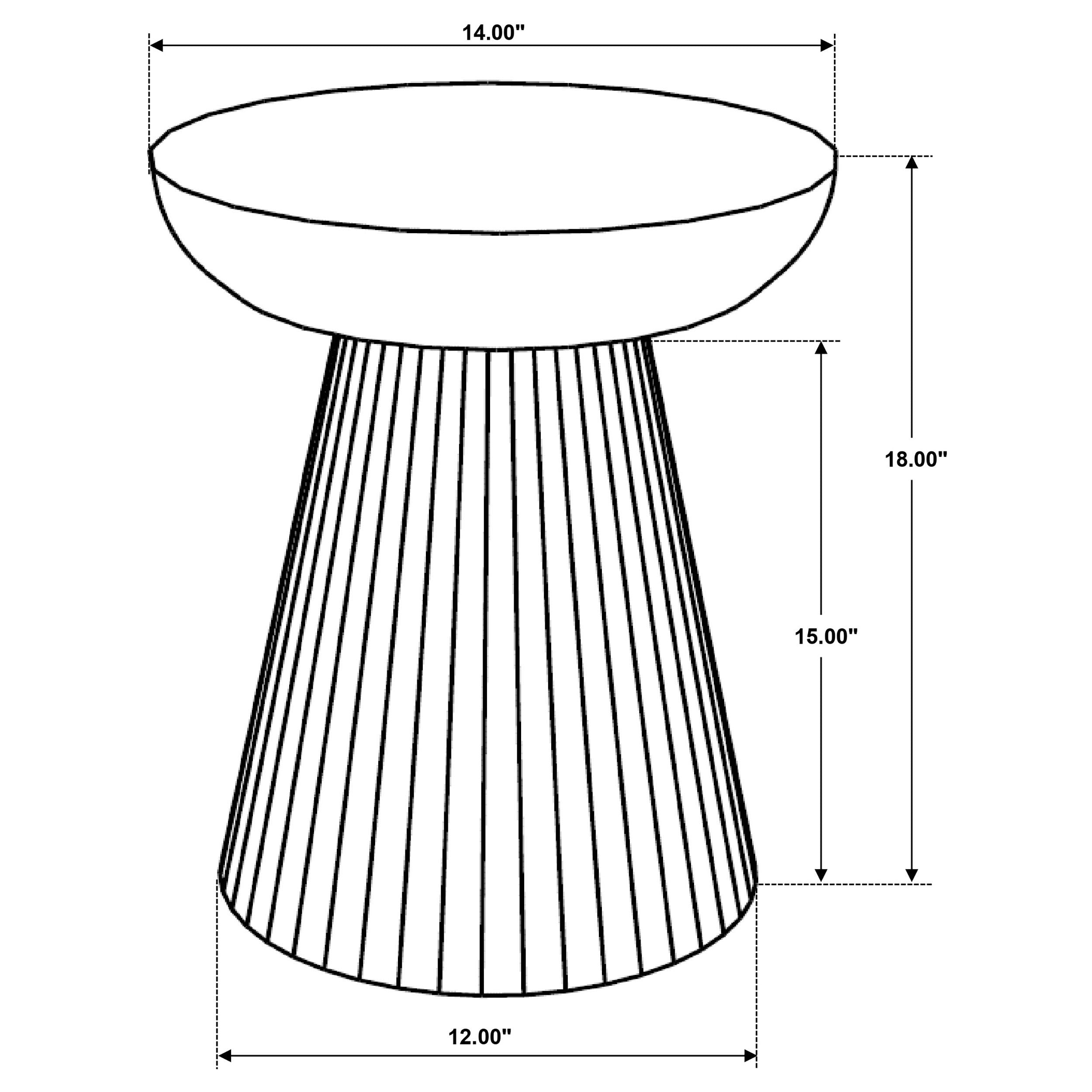 Aureo - Round Solid Wood Accent Side Table - Wild Honey