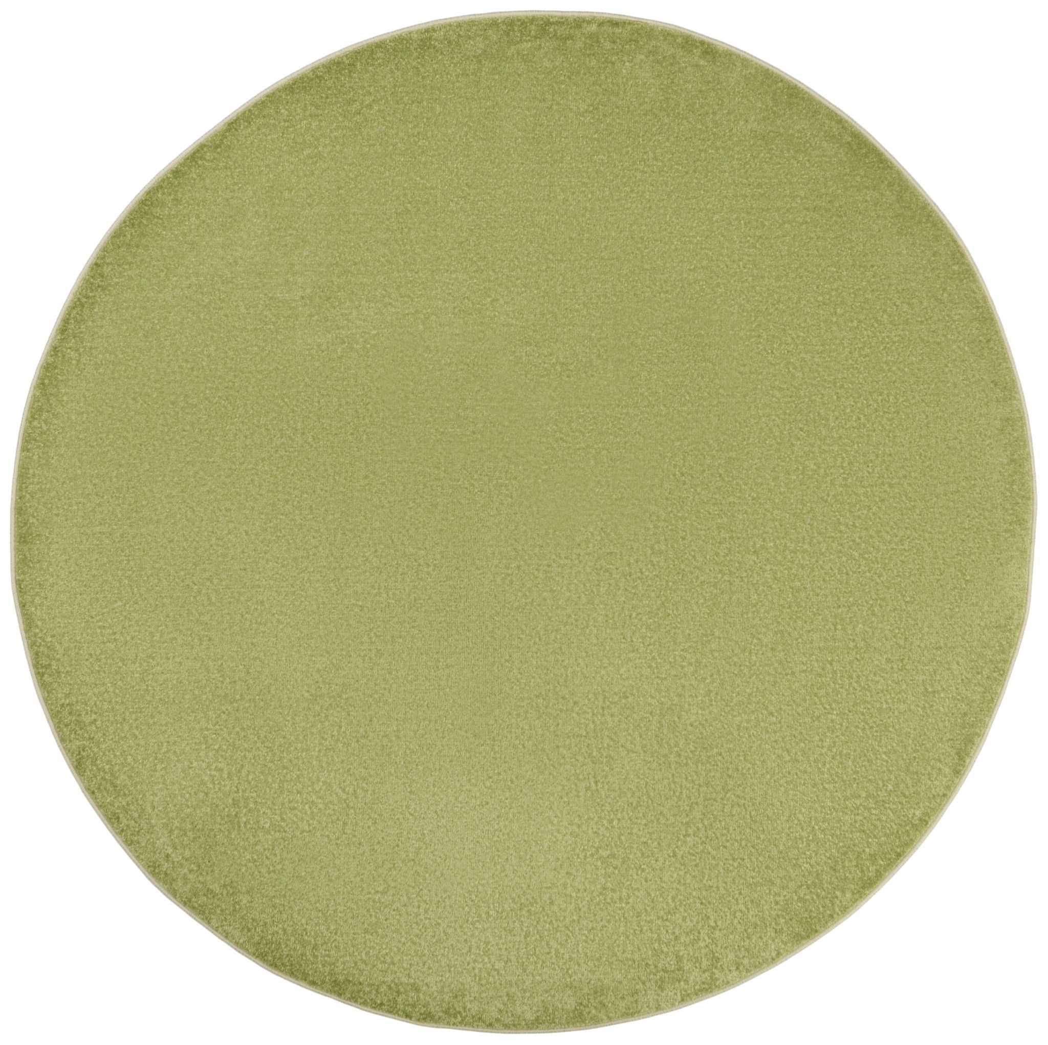 8' X 8' Round Non Skid Indoor / Outdoor Area Rug - Green