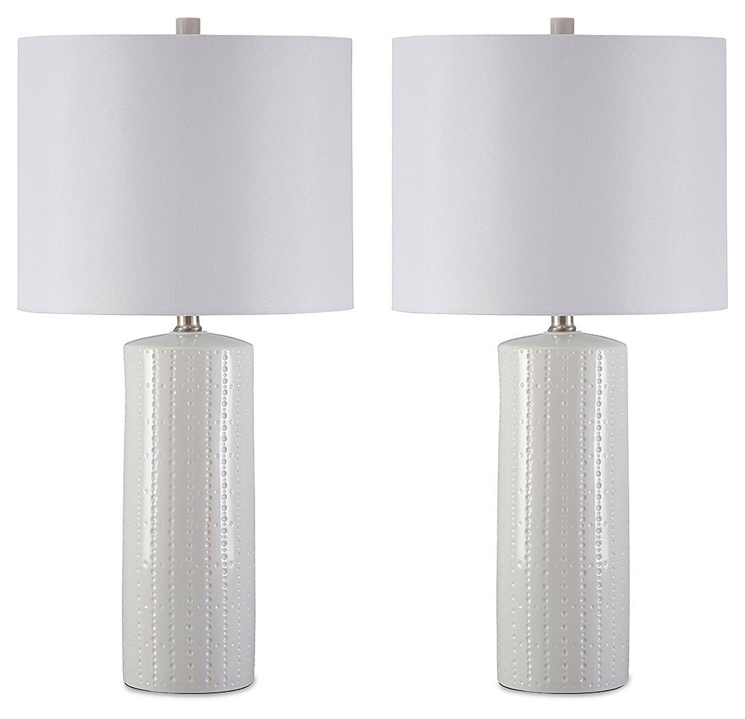 Steuben Ceramic Table Lamp (Set of 2) White