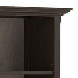 Amherst - Transitional 5 Shelf Bookcase - Brown by Simpli-Home | Bel Furniture