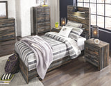 Drystan - Youth Panel Bedroom Set 8 Pc. - Dresser, Mirror, Chest, Panel Bed, 2 Nightstands Twin None by Signature Design by Ashley® | Bel Furniture