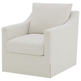 Winter - Upholstered Sloped Arm Accent Swivel Chair by Coaster Fine Furniture | Bel Furniture