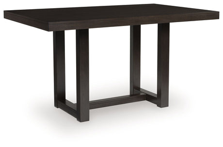 Neymorton - Dark Grayish Brown - Rectangular Dining Room Counter Table by Signature Design by Ashley® | Bel Furniture