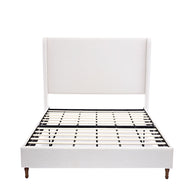 Harper - Tall Headboard Upholstered Bed / High Headboard / Elegant Simplicity / No Box Spring Needed