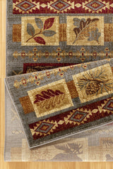 Nature's Nest - GC_CBL3004 Lodge Area Rug by Icona Home Decor | Bel Furniture