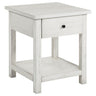 Payne - 1 Drawers Wood End Table with Shelf White by Coaster Fine Furniture | Bel Furniture