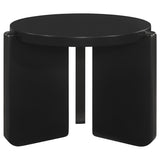 Cordova - Round Solid Wood End Table - Black by Coaster Fine Furniture | Bel Furniture