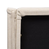 Fontana - Handcrafted Wingback Upholstered Platform Bed Frame by Jennifer Taylor Home | Bel Furniture