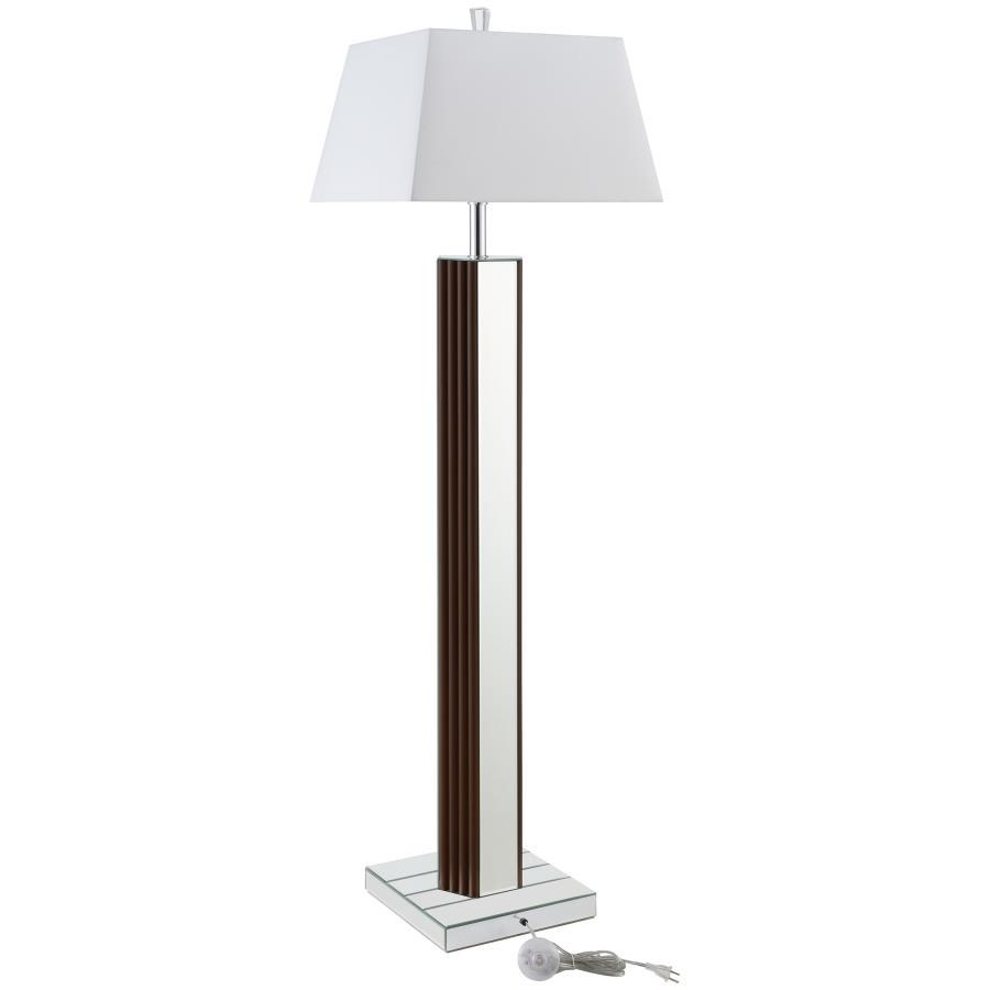 Elena - Square Tapered Mirrored Lamp by Coaster Fine Furniture | Bel Furniture