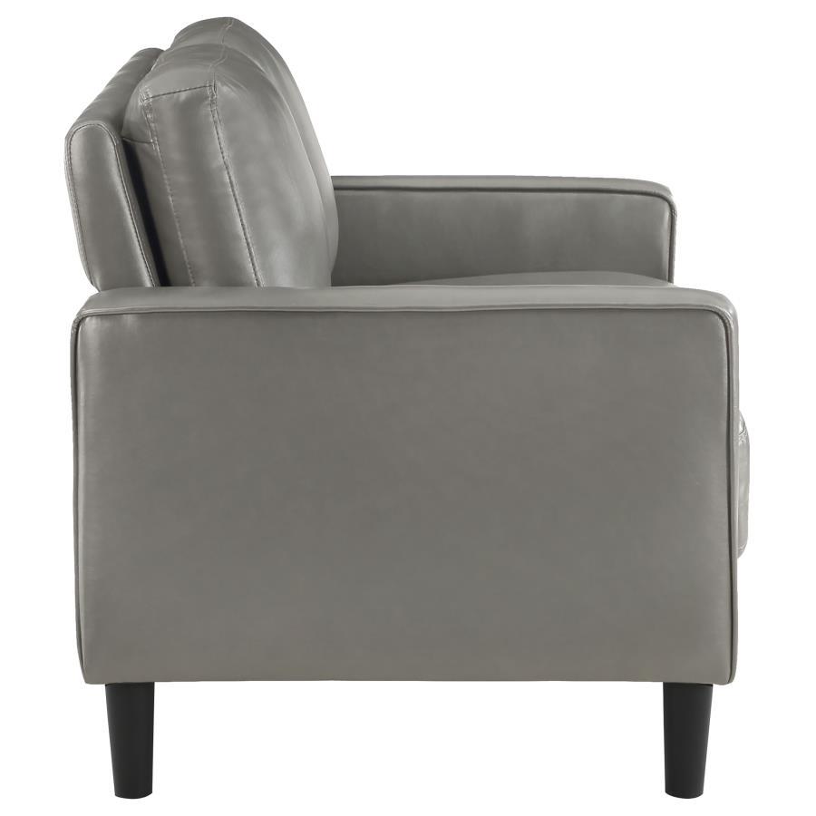 Ruth - Upholstered Track Arm Loveseat by Coaster Fine Furniture | Bel Furniture
