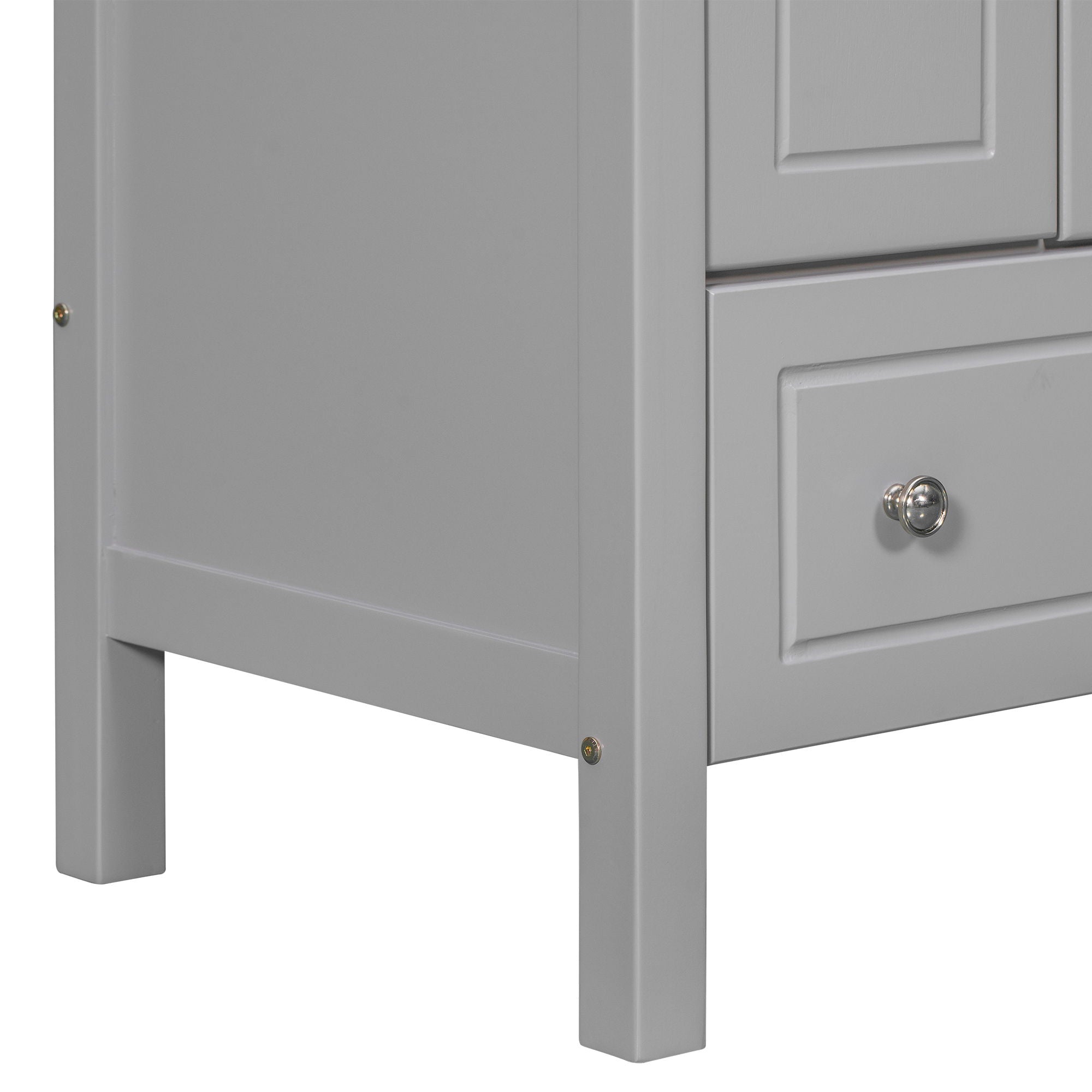 Bathroom Vanity Base Only, Solid Wood Frame, Bathroom Storage Cabinet With Doors And Drawers