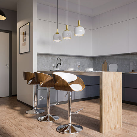 Amery - Mid Century Modern Adjustable Swivel Bar Stool by Simpli-Home | Bel Furniture