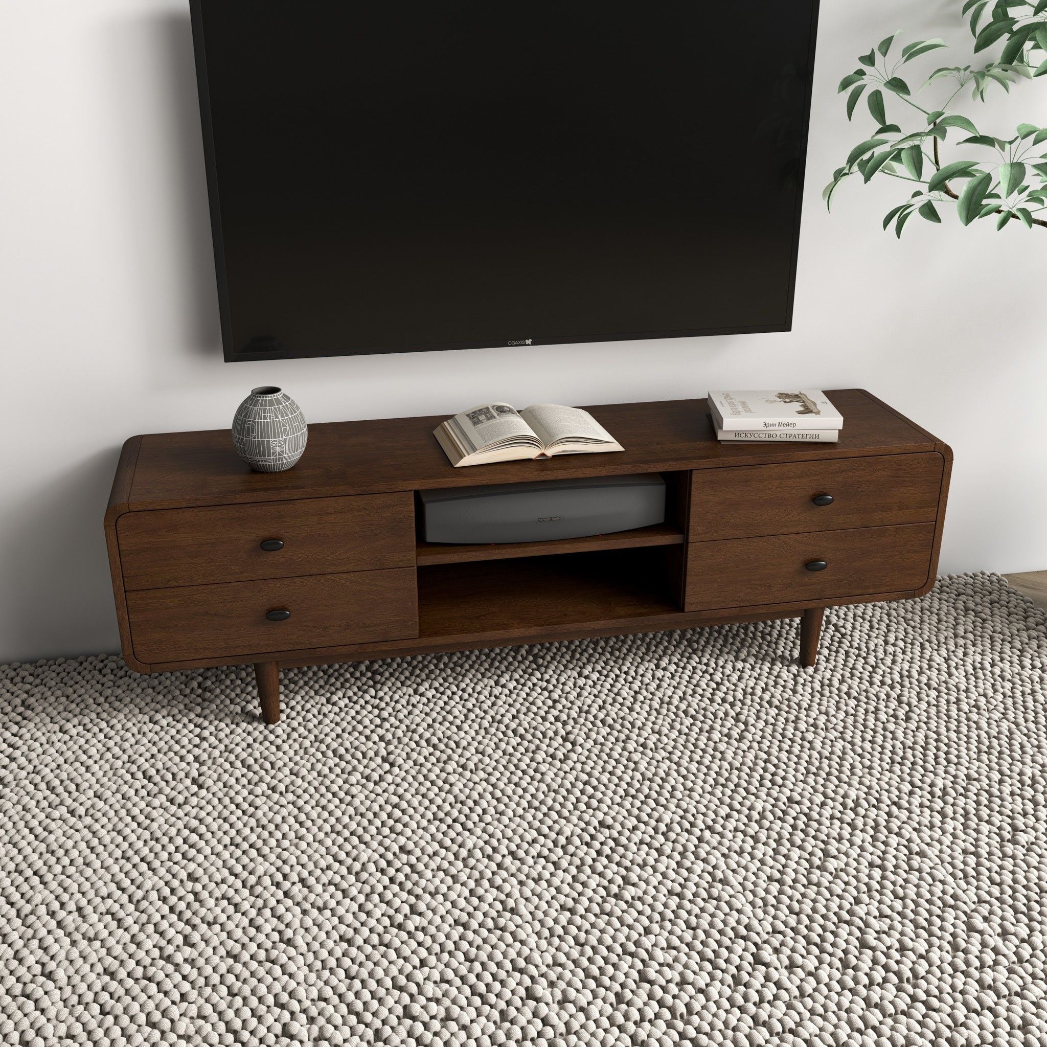 Ashcroft Furniture Alexa TV Stand - Thumbnail 2