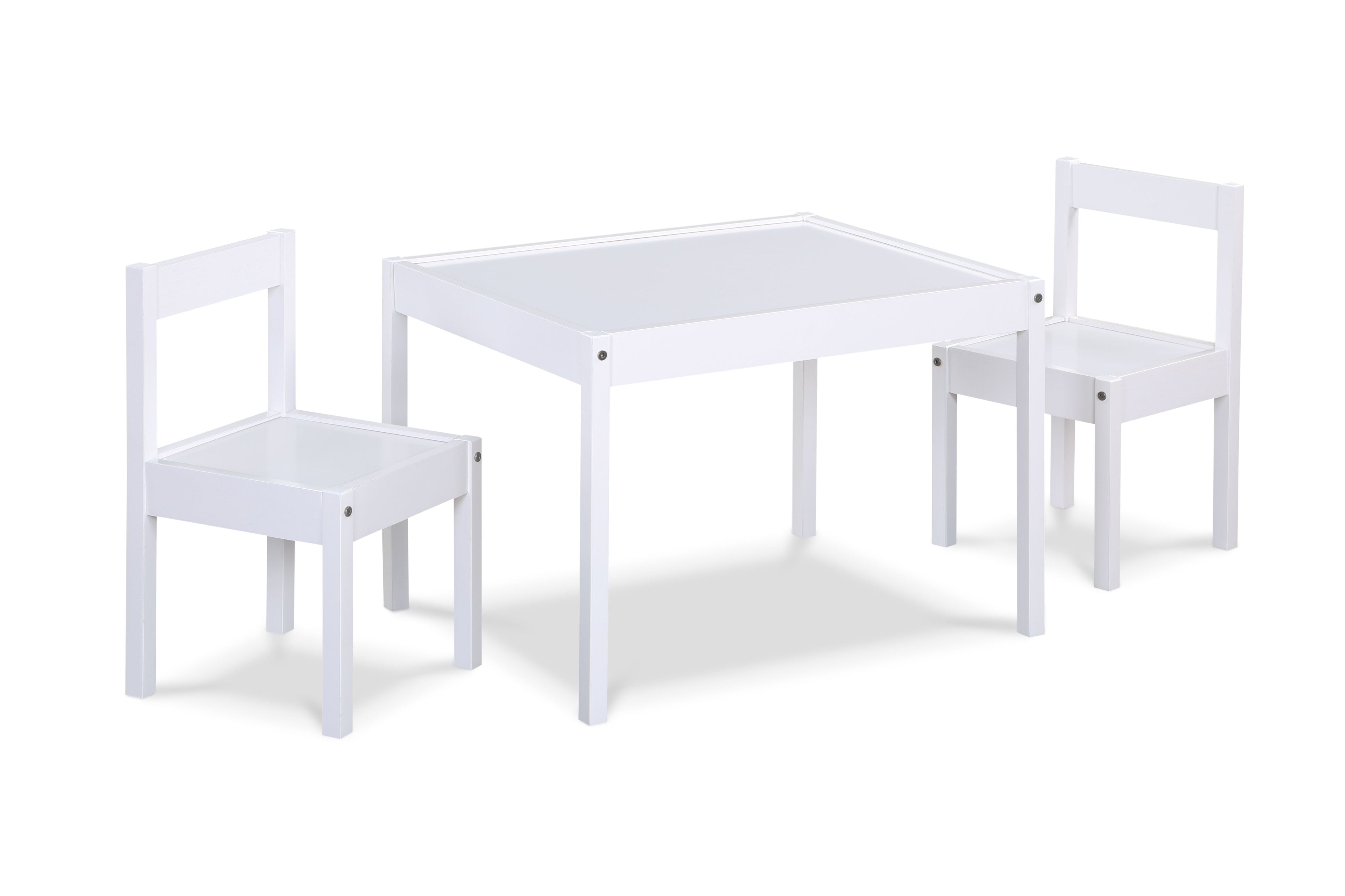 Della - 3-Piece Solid Wood Kids Table & Two Chair Set