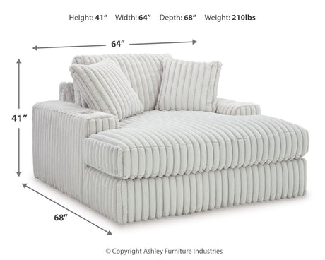 Stupendous - Alloy - Oversized Chaise by Signature Design by Ashley® | Bel Furniture