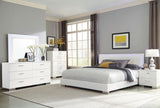 Felicity - 5-Drawer Bedroom Chest - White High Gloss by CoasterEssence | Bel Furniture