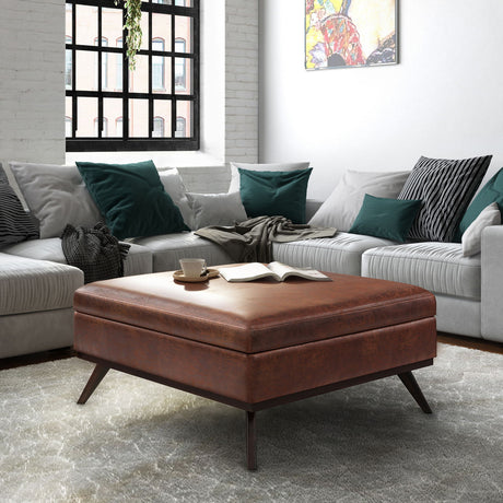 Owen - Multifunctional Square Coffee Table Storage Ottoman - view 27
