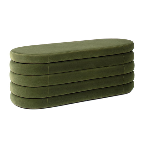 Fuji - Upholstered Oval Storage Bench - view 9
