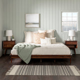 King Platform Bed Frame - Walnut