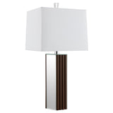 Elena - Square Tapered Mirrored Lamp Dark Brown Table Lamps by Coaster Fine Furniture | Bel Furniture