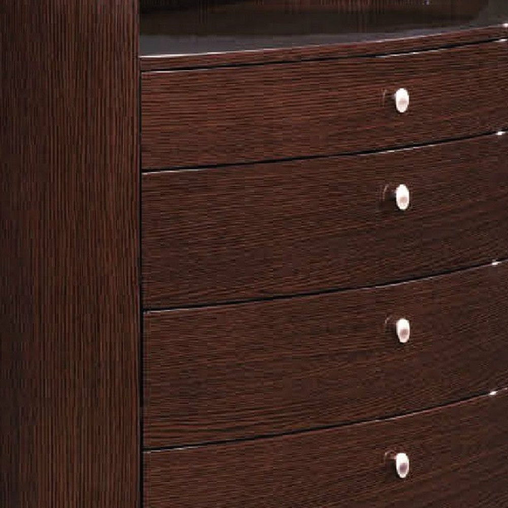 Solid Manufactured Wood Chest - Brown