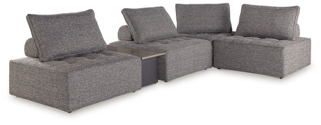 Bree Zee - Outdoor Sectional Dark Brown 5-Piece Outdoor Sectional by Signature Design by Ashley® | Bel Furniture