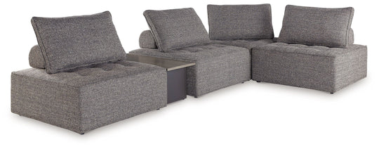 Bree Zee - Outdoor Sectional Dark Brown 5-Piece Outdoor Sectional by Signature Design by Ashley® | Bel Furniture