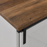 Farmhouse Sliding X Barn Door TV Stand by Walker Edison | Bel Furniture