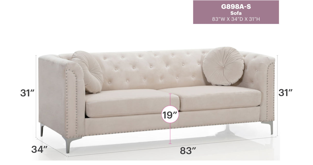 Pompano - Elegant Contemporary Sofa