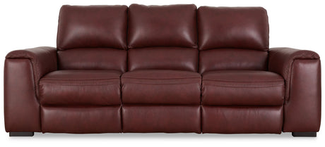 Alessandro - Power Reclining Sofa Dark Red by Signature Design by Ashley® | Bel Furniture