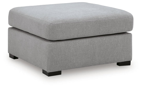Lakepoint Oversized Accent Ottoman Nickel