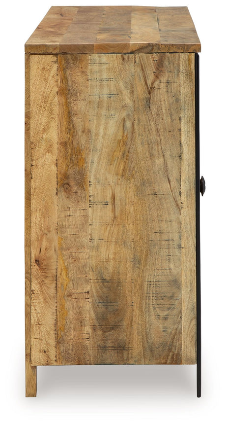 Camney - Brown / Black - Accent Cabinet by Signature Design by Ashley® | Bel Furniture