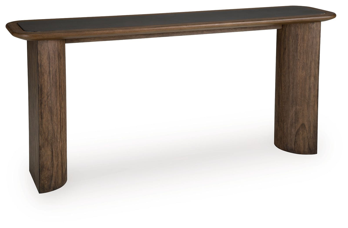 Dontayne Sofa Table Warm Brown
