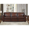 Brookfield - Leather Sofa Dark Brown by Hydeline Furniture | Bel Furniture
