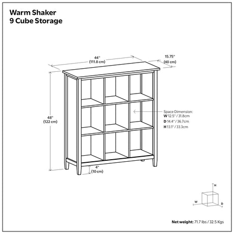 Warm Shaker - Handcrafted Cube Storage - view 2