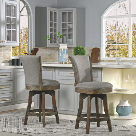 Henry - Armless Swivel Counter Height Bar Stool - view 7